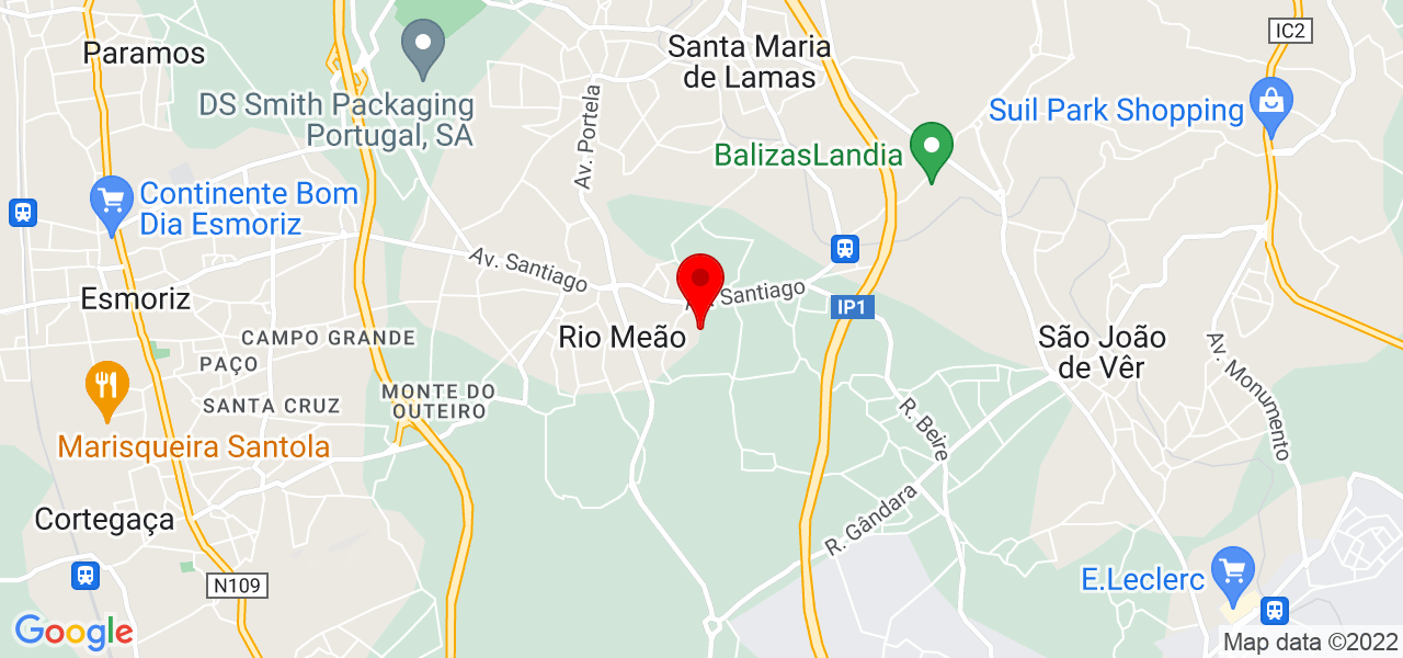 Juliana Rodriguea - Aveiro - Santa Maria da Feira - Mapa
