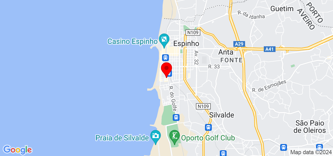 Ana Clara - Aveiro - Espinho - Mapa