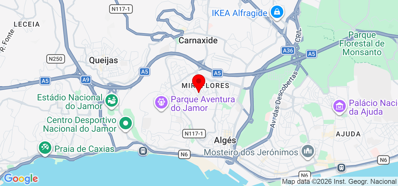Cat sitting - Lisboa - Oeiras - Karte