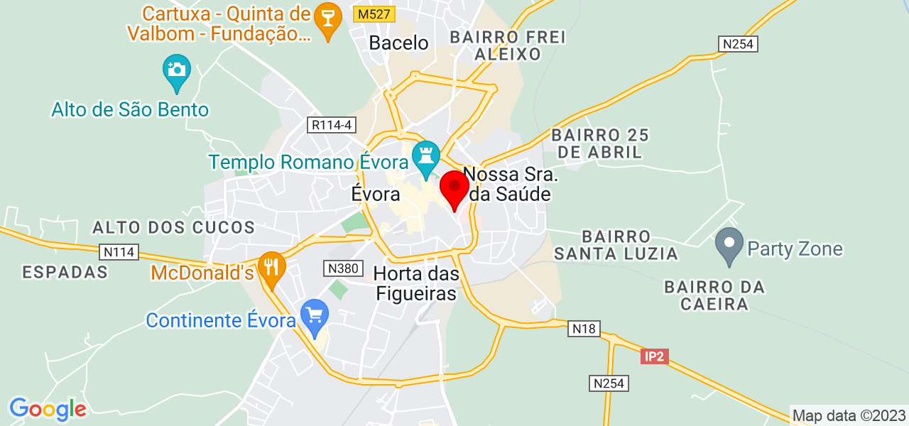 Diana Paulos - Évora - Évora - Mapa