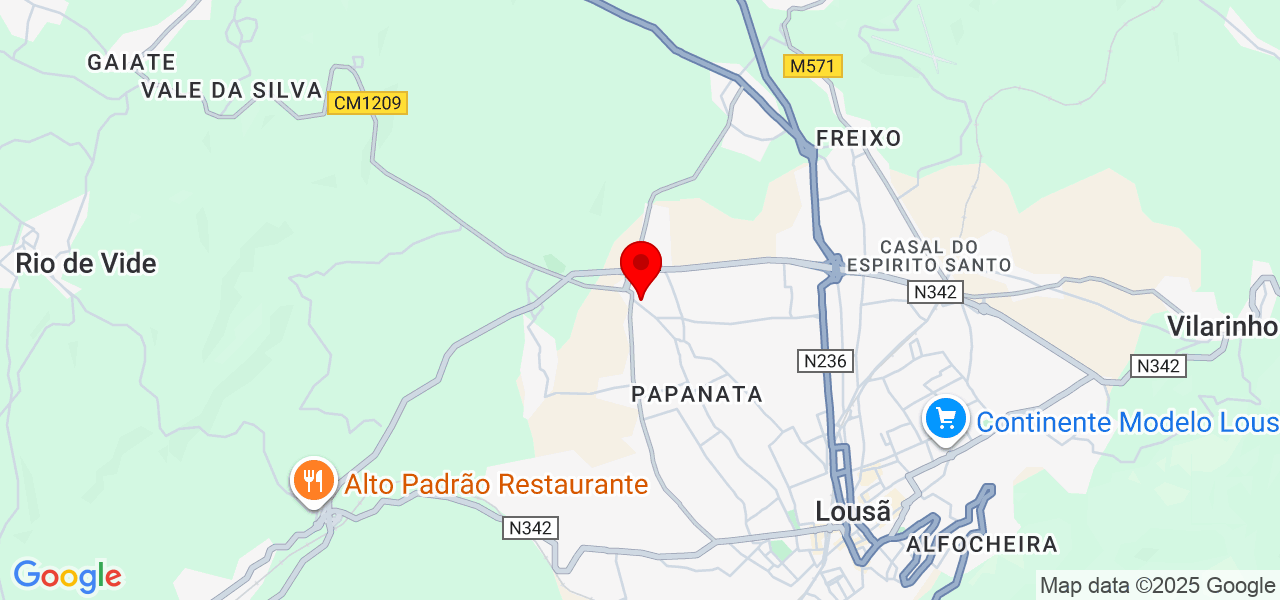 Alexandra - Coimbra - Lousã - Karte