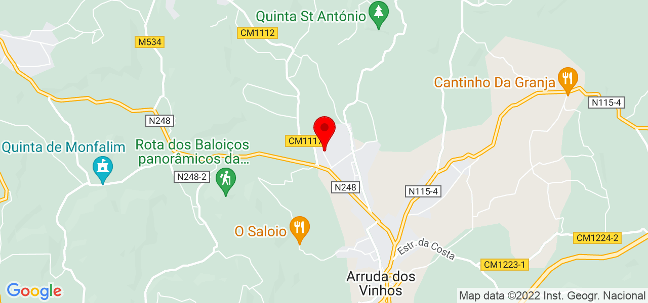 Alpha Clean - Lisboa - Arruda dos Vinhos - Mapa