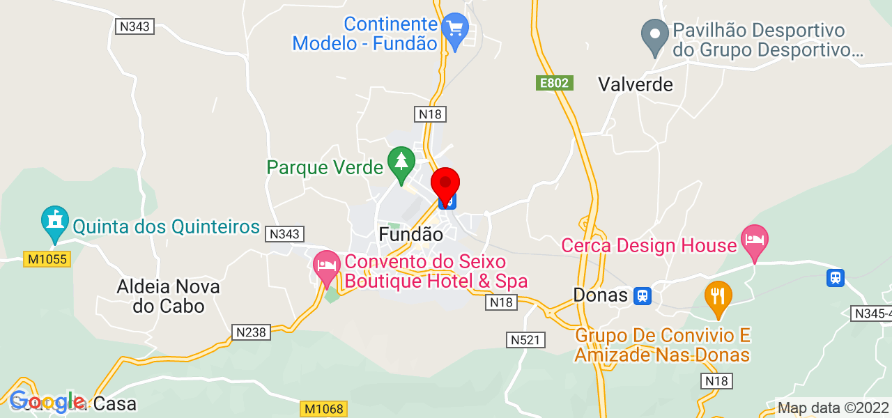 Silva - Castelo Branco - Fundão - Mapa