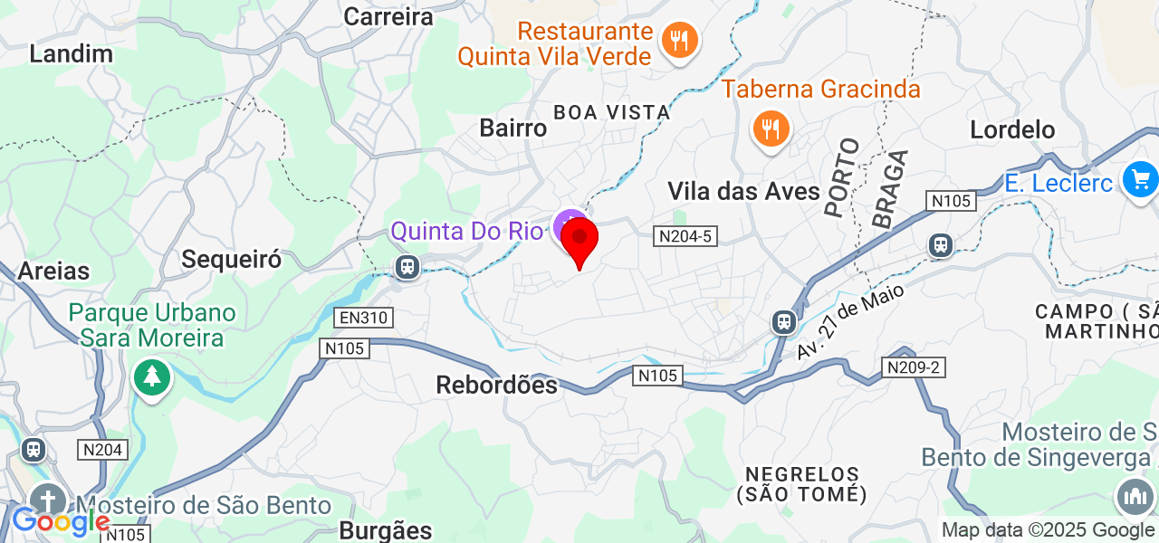 Cl&aacute;udia Rocha - Porto - Santo Tirso - Map
