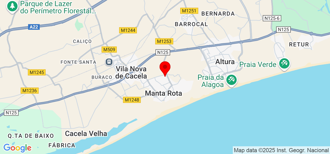 Michiel - Faro - Vila Real de Santo António - Mapa