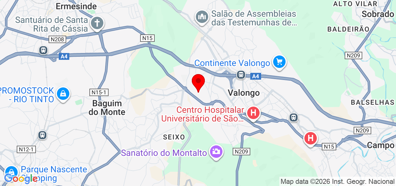 M2 Solutions - Porto - Valongo - Karte