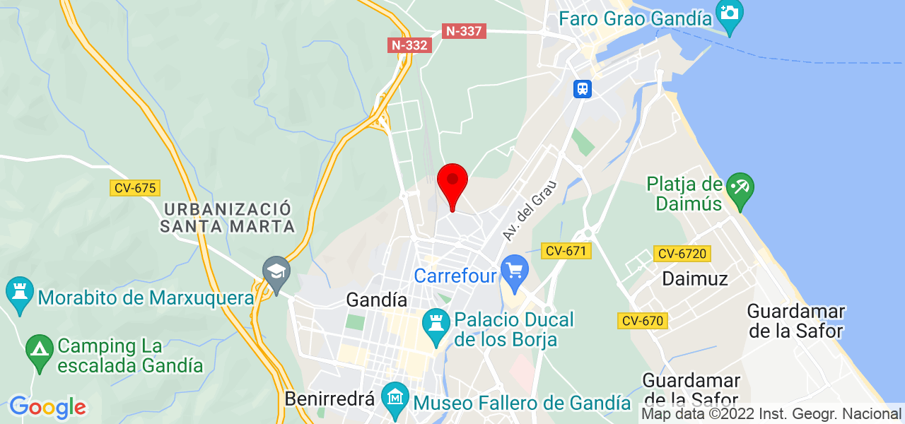 Lucas Fuster - Comunidad Valenciana - Gandia - Mapa