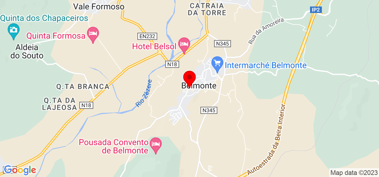 Beatriz - Castelo Branco - Belmonte - Mapa