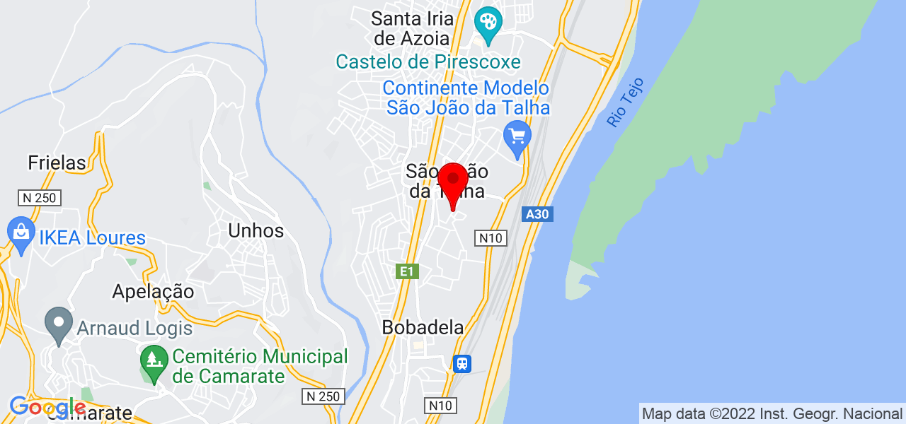Maria socorro Andrade - Lisboa - Loures - Mapa