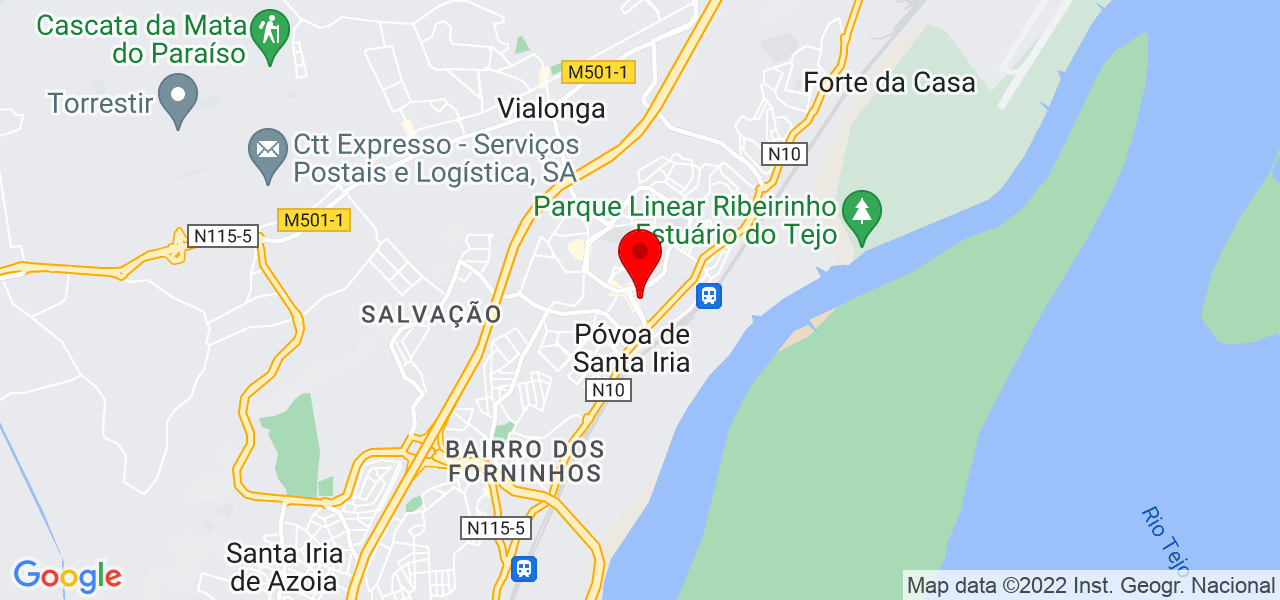 Rodrigo Monteiro - Lisboa - Vila Franca de Xira - Mapa