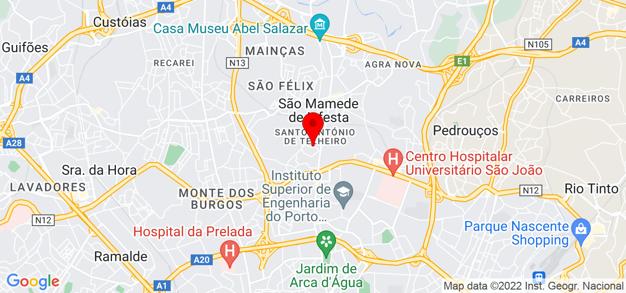 Humberto Cavalcante - Porto - Matosinhos - Mapa