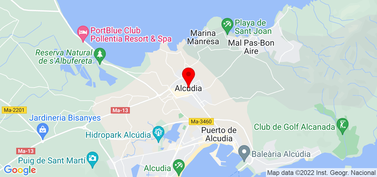 Digitalomano - Islas Baleares - Alcúdia - Mapa
