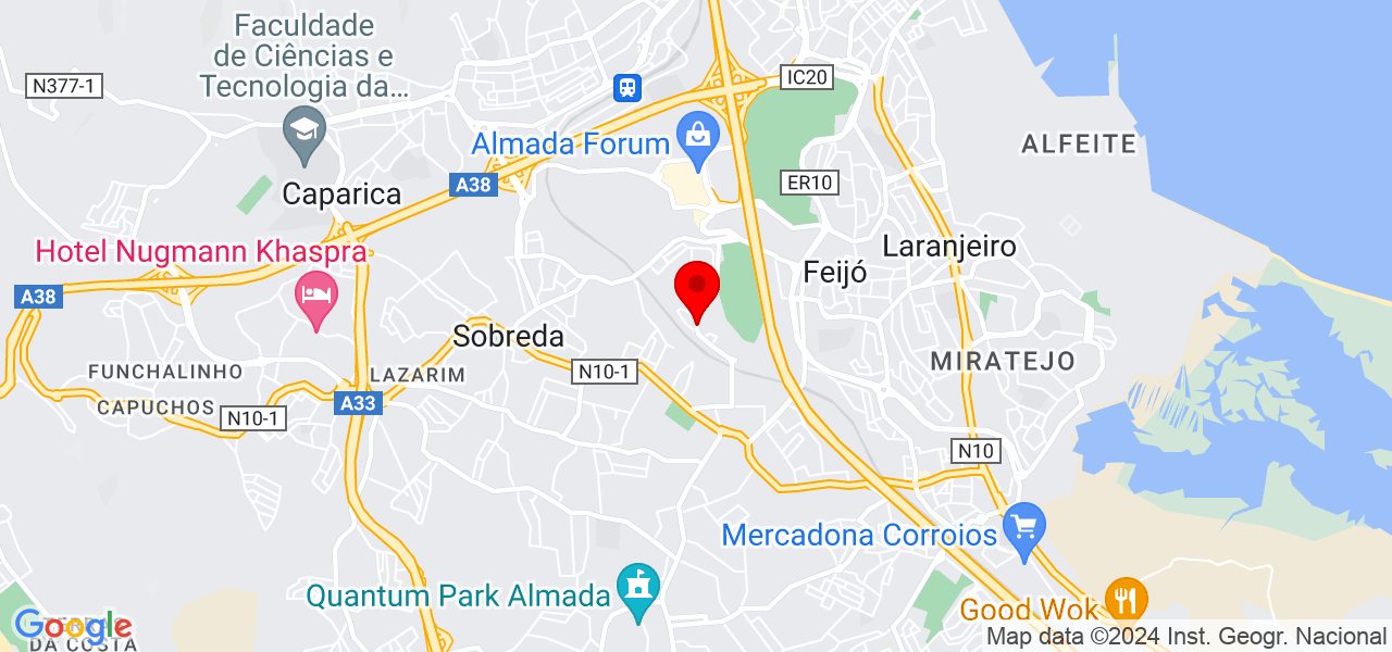 Breno viana santos - Setúbal - Almada - Mapa