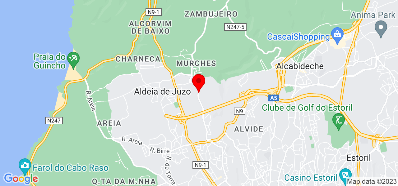 Pedro Rog&eacute;rio - Lisboa - Cascais - Mapa