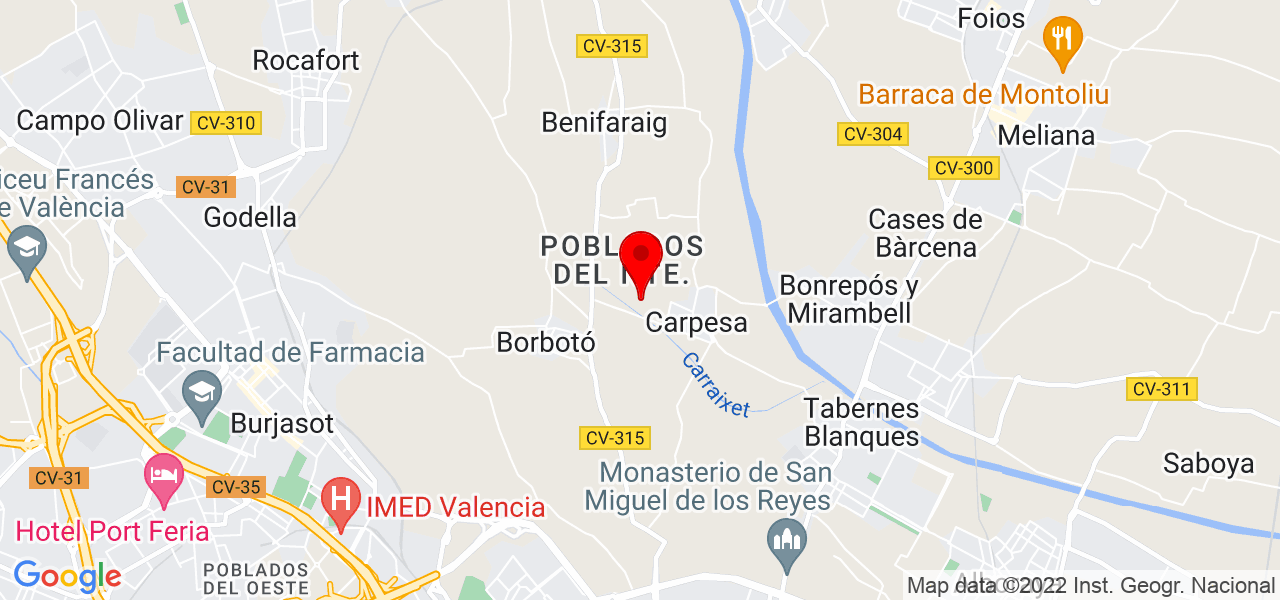 P.vila - Comunidad Valenciana - Valencia - Mapa
