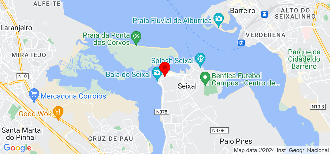 Raquel Mota Rodrigues - Setúbal - Seixal - Mapa