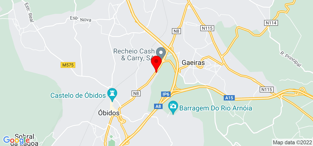 Nelson Lu&iacute;s Viana leal - Leiria - Óbidos - Mapa
