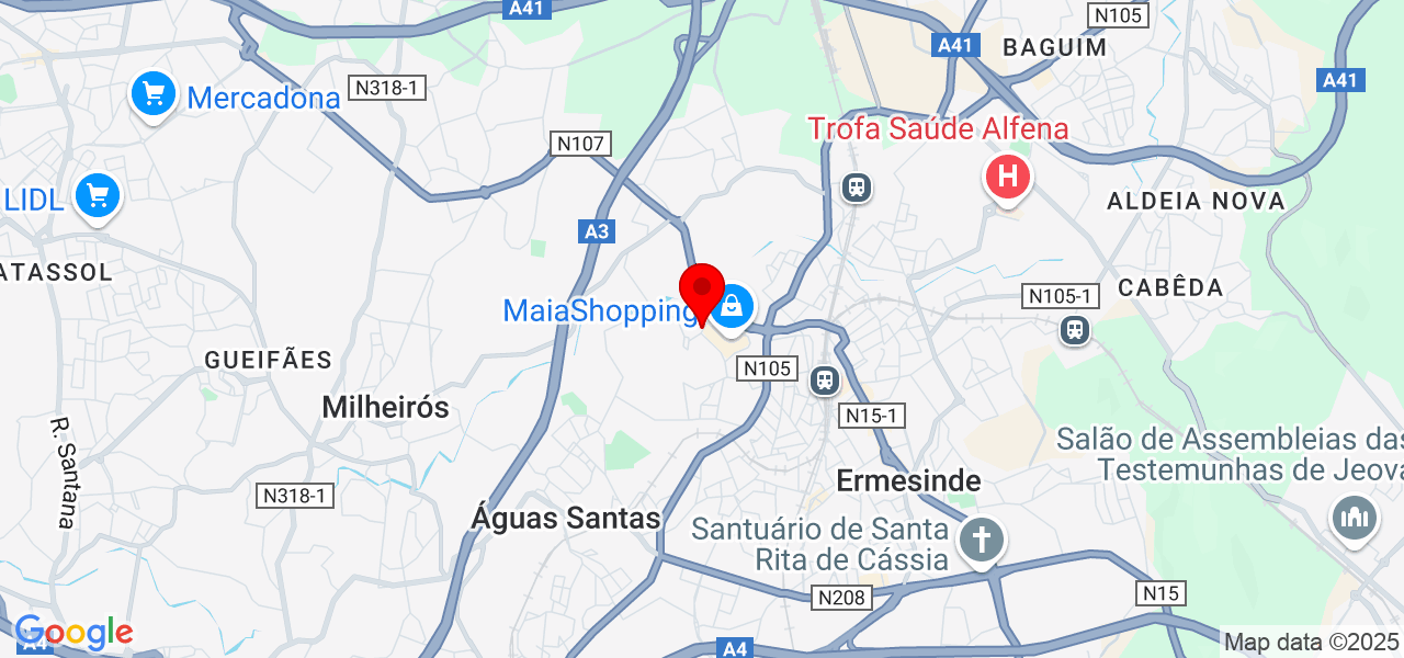 PINTURAS NORTE PORTUGAL - Porto - Maia - Mapa