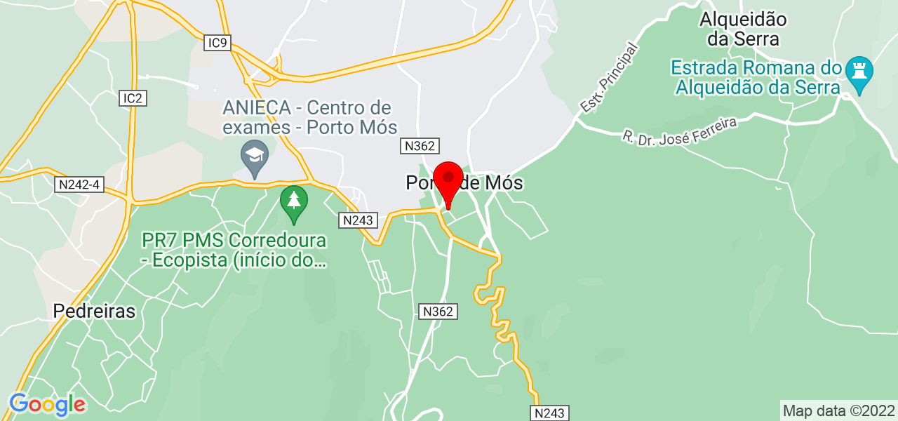 Paula Duarte - Leiria - Porto de Mós - Mapa