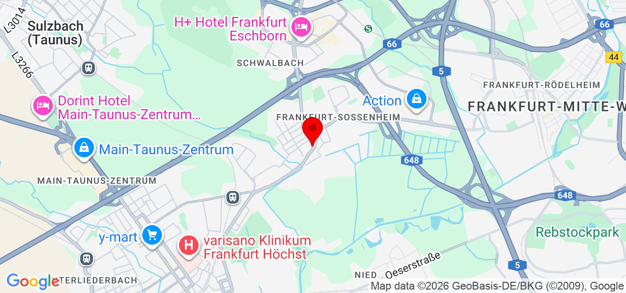 Bedachung Scheid und Albert GmbH - Hessen - Frankfurt am Main - Karte
