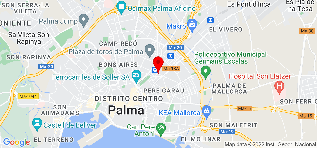P Y G - Islas Baleares - Palma de Mallorca - Mapa