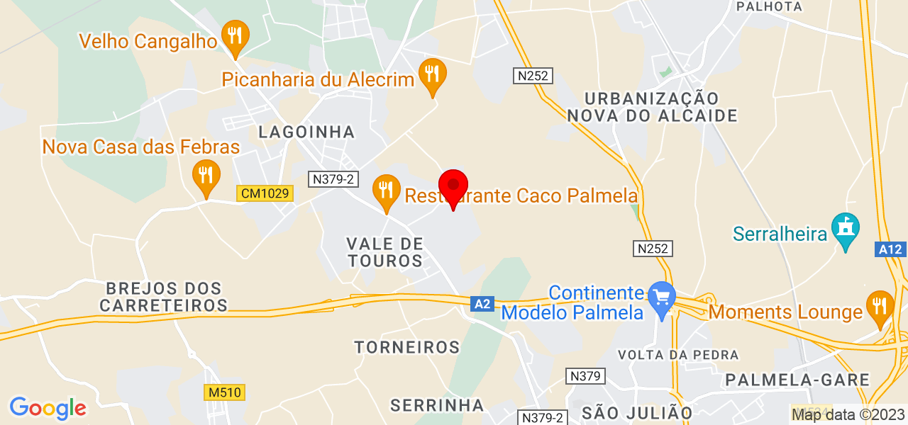 Explicador Ant&oacute;nio do &Oacute; - Setúbal - Palmela - Mapa
