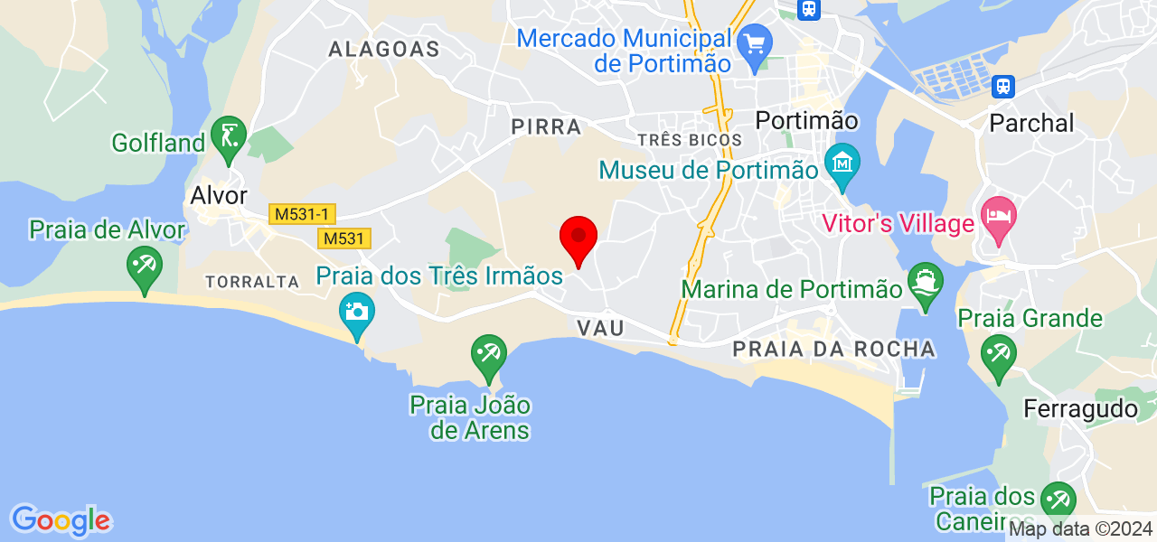 Sandra Gon&ccedil;alves - Faro - Portimão - Mapa