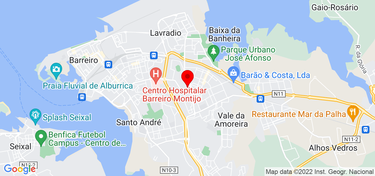 Tavane Ferreira - Setúbal - Barreiro - Mapa