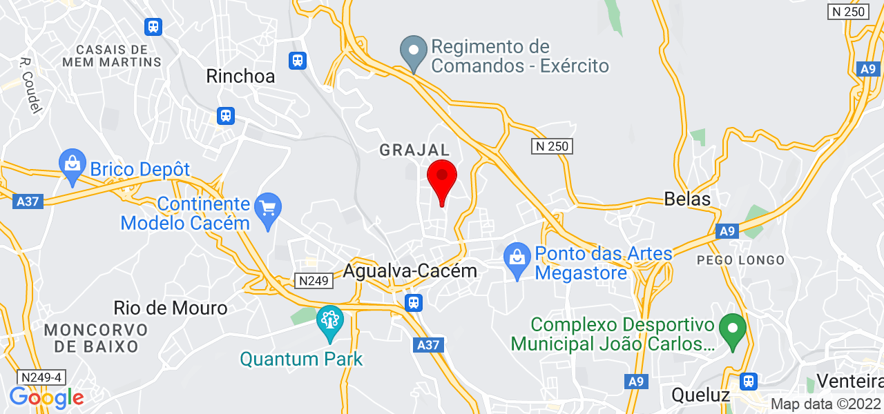 C&aacute;tia Garcez - Lisboa - Sintra - Mapa