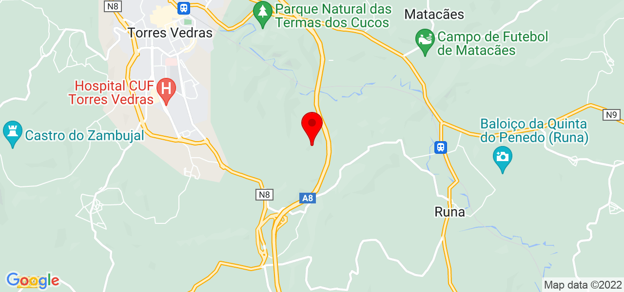 Vasco Gomes - Lisboa - Torres Vedras - Mapa