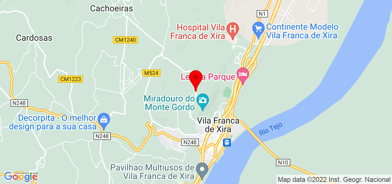 Ricardo Valverde - Lisboa - Vila Franca de Xira - Mapa