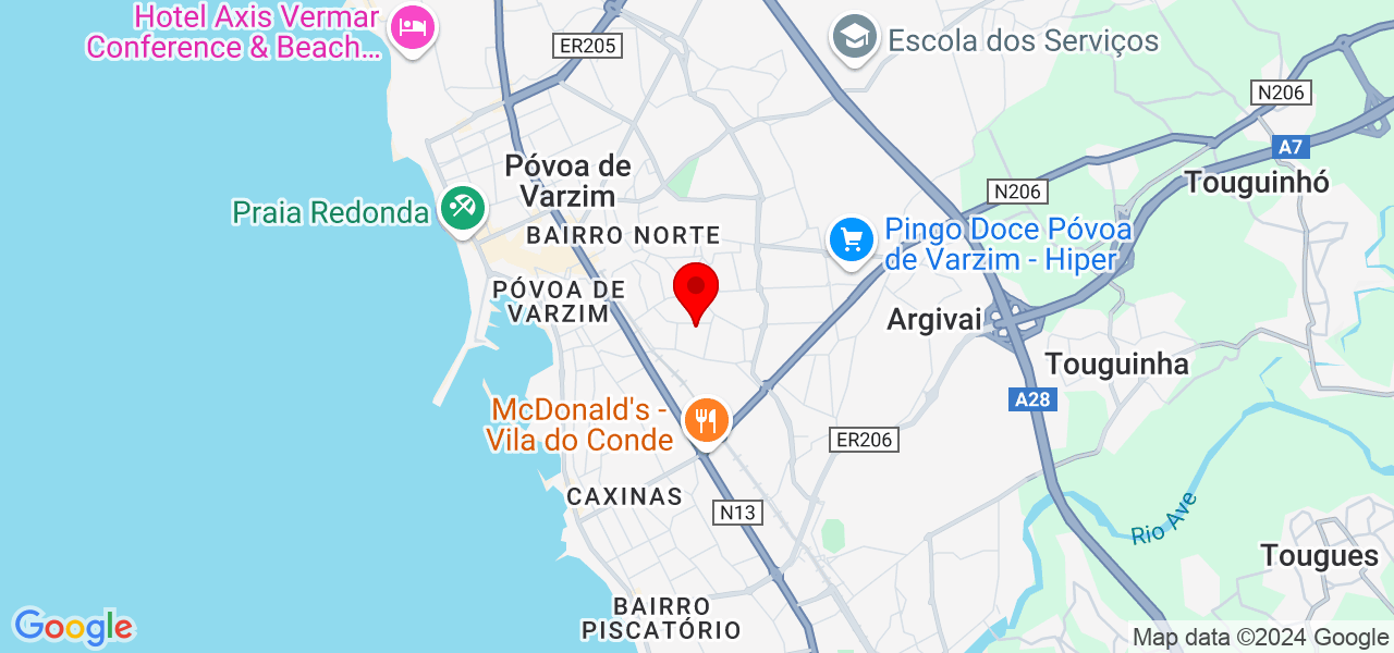 Artesãocarpinteiro - Porto - Póvoa de Varzim - Mapa