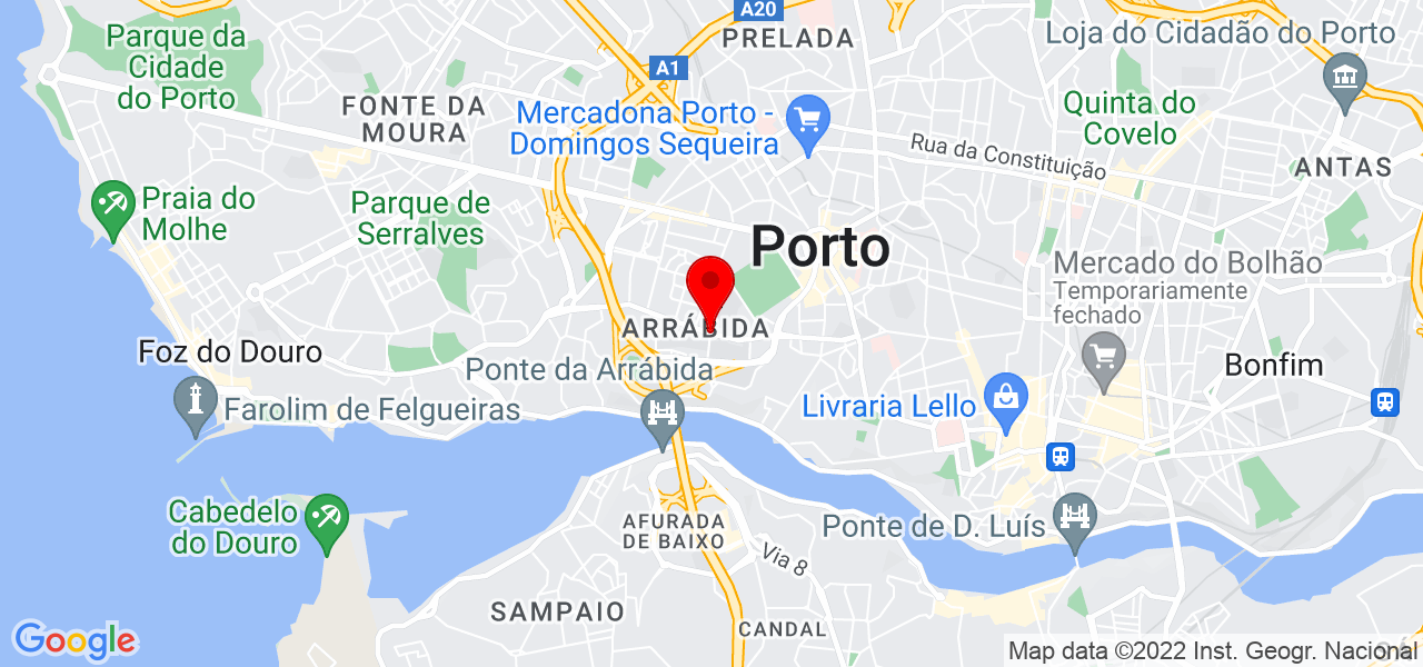 Alicantina - Porto - Porto - Mapa