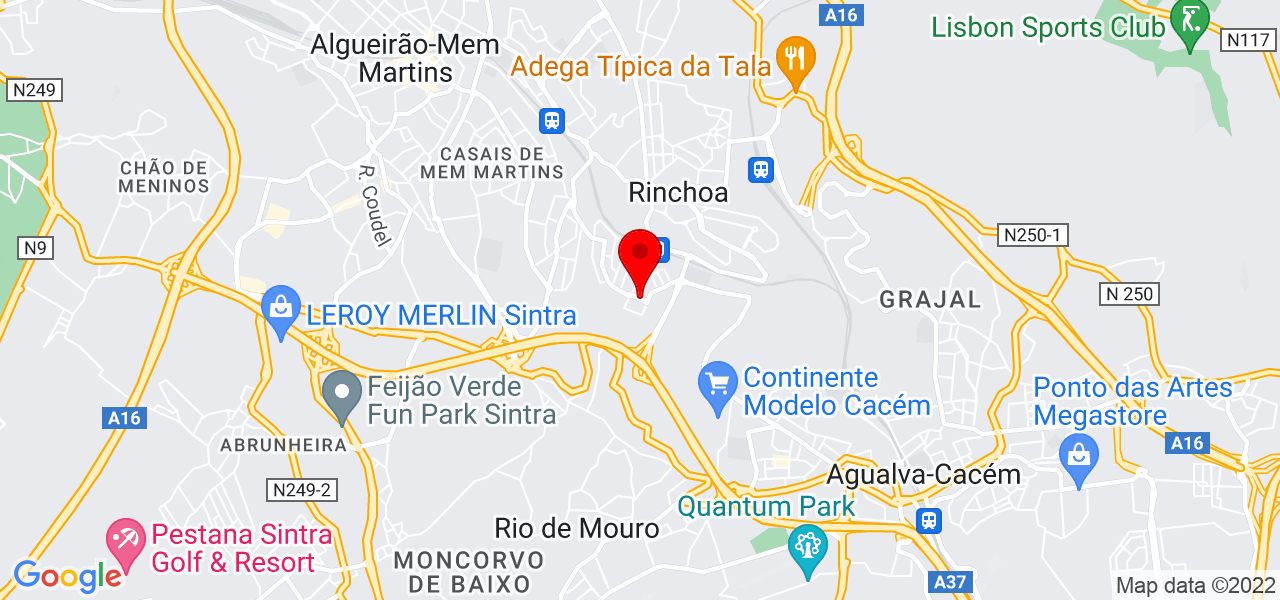 Ricardo Proen&ccedil;a - Lisboa - Sintra - Mapa