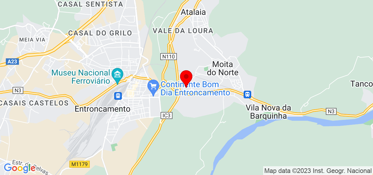 Lu&iacute;s Ribeiro - Santarém - Vila Nova da Barquinha - Mapa