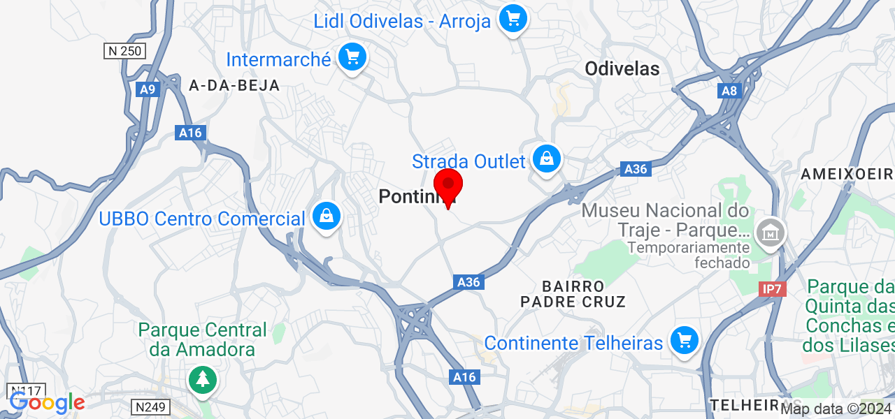 ESTOFOS DE LUXO - Lisboa - Odivelas - Mapa