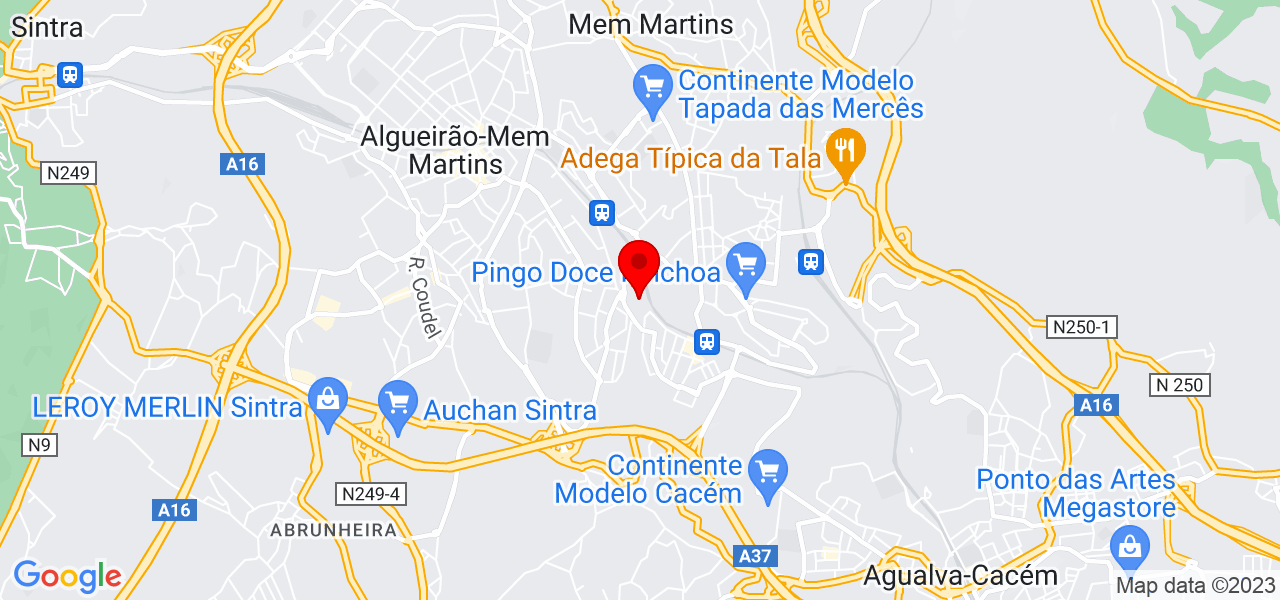 Pedro Gon&ccedil;alves - Lisboa - Sintra - Mapa