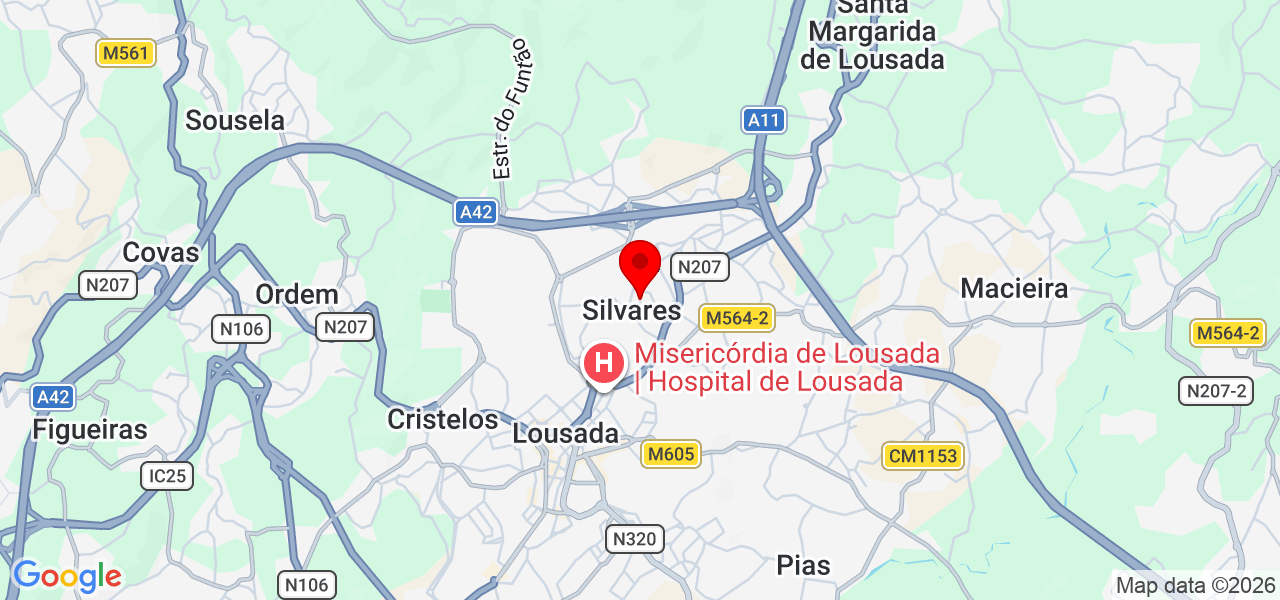 Priscila Monteiro - Porto - Lousada - Mapa