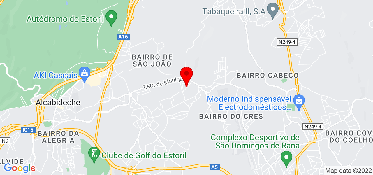 Marco Castanheira - Lisboa - Cascais - Mapa