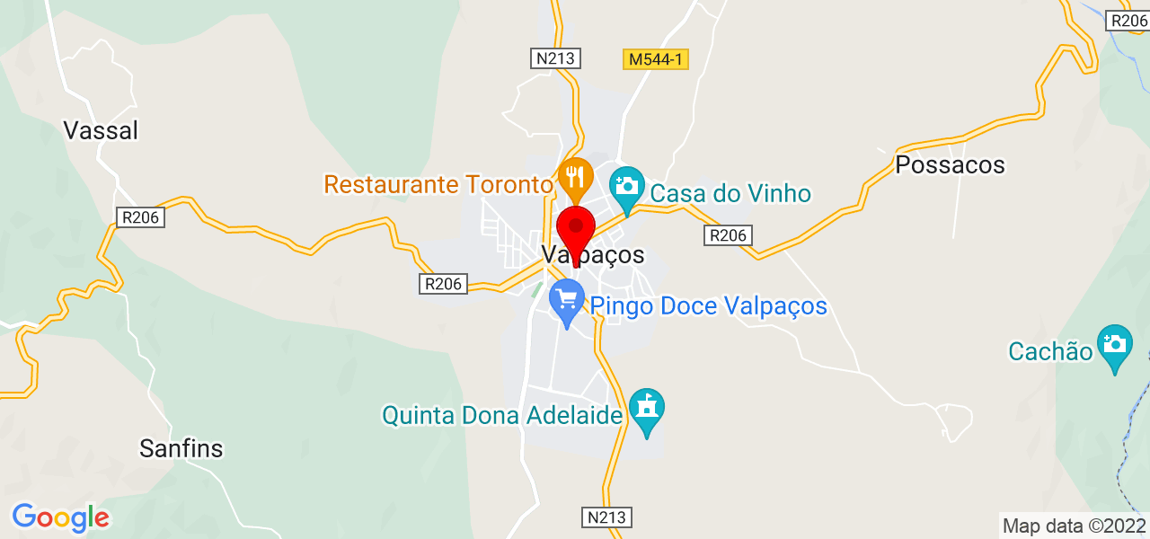C&aacute;tia - Vila Real - Valpaços - Mapa