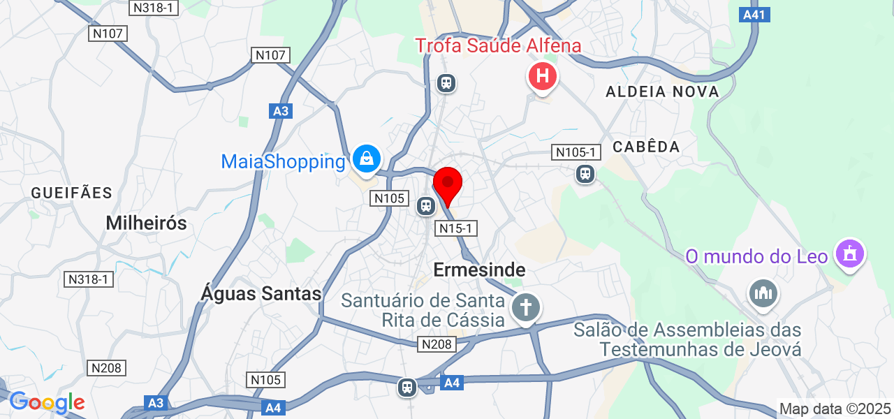 Double Ferraz - Porto - Valongo - Map