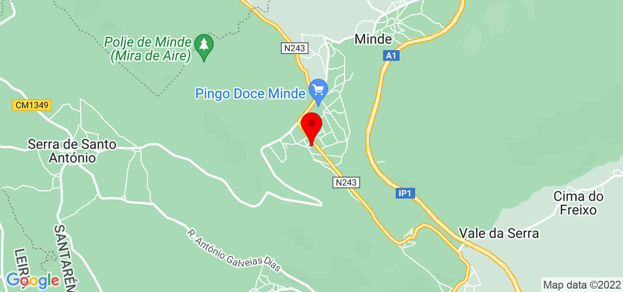 Hestia - Santarém - Alcanena - Mapa