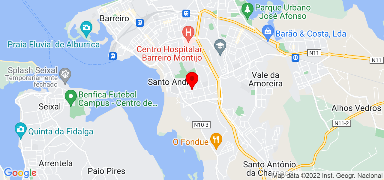 Simara Moraes - Setúbal - Barreiro - Mapa