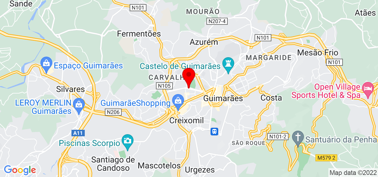 Sara Laviada - Braga - Guimarães - Map