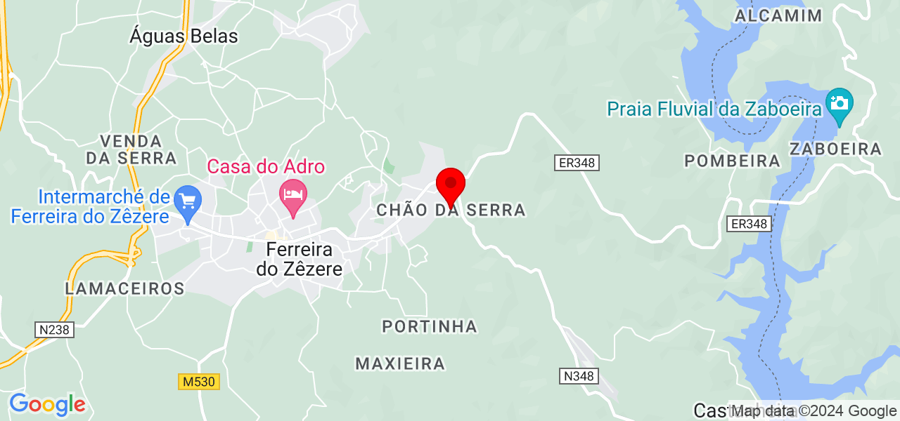 Alexandra Nunes - Santarém - Ferreira do Zêzere - Mapa