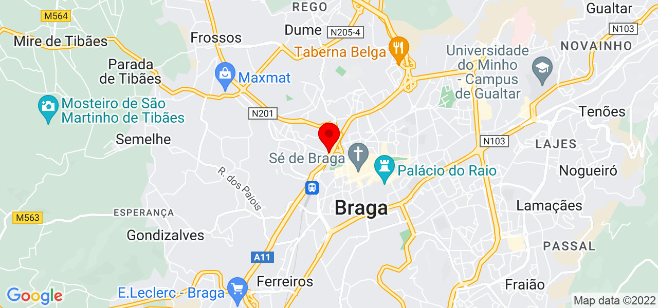 Alexandra Barreto - Braga - Braga - Mapa