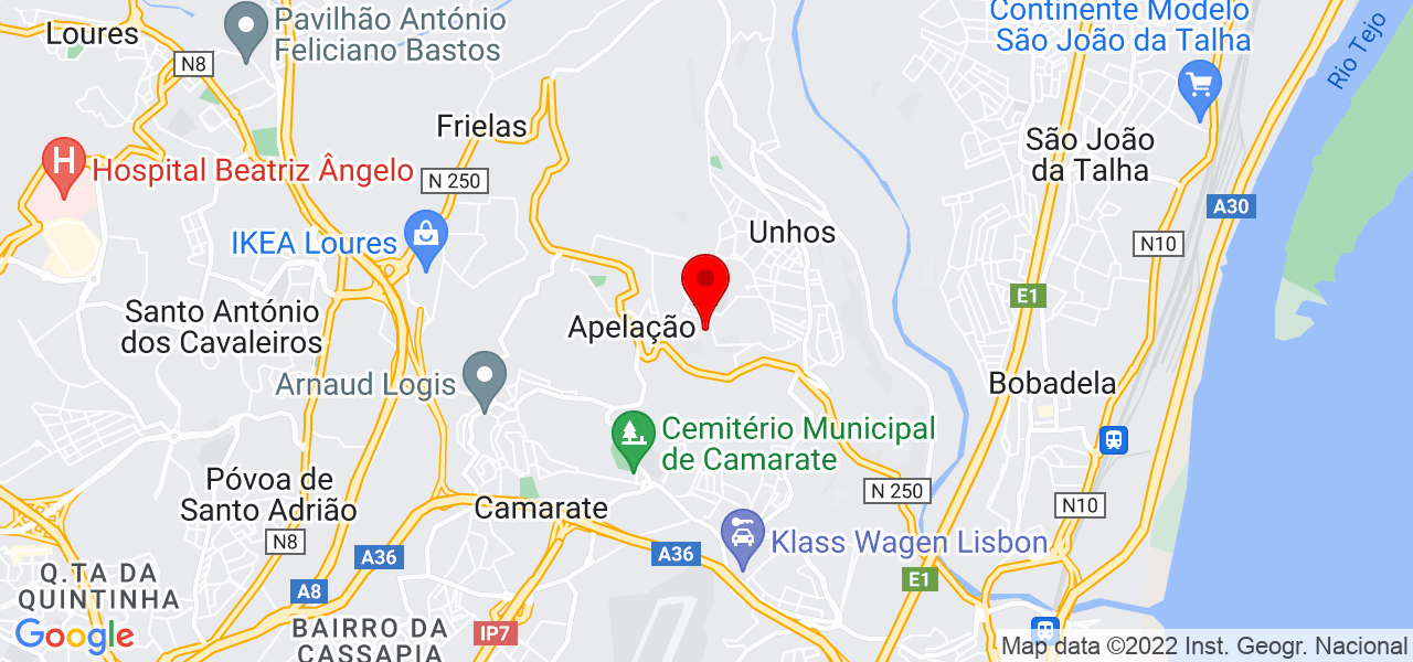 Sandro Rafael Rocha Cristina - Lisboa - Loures - Mapa