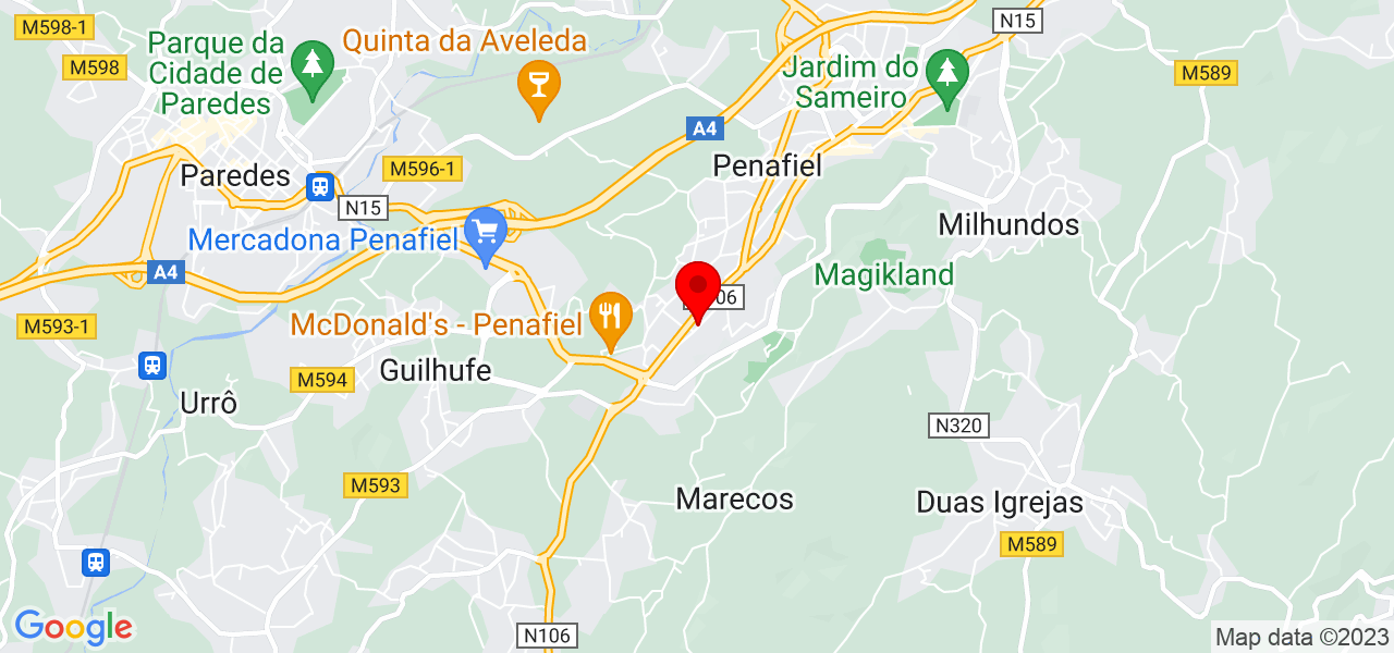 Luvitex - Porto - Penafiel - Mapa