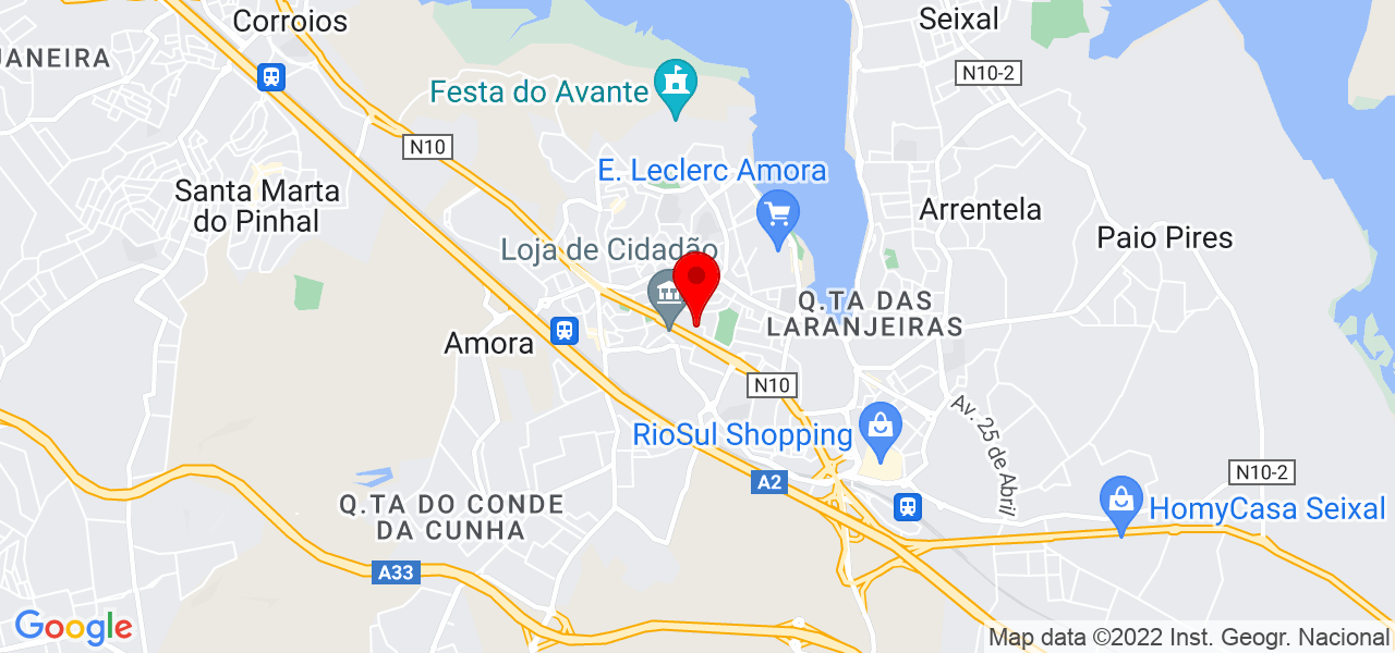 Manuel Fernandes - Setúbal - Seixal - Mapa