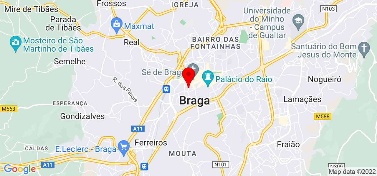 Jorge Rocha - Braga - Braga - Mapa